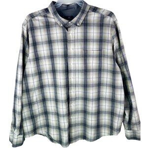 George Classic Fit Men's Plaid Shirt Size: 2XL